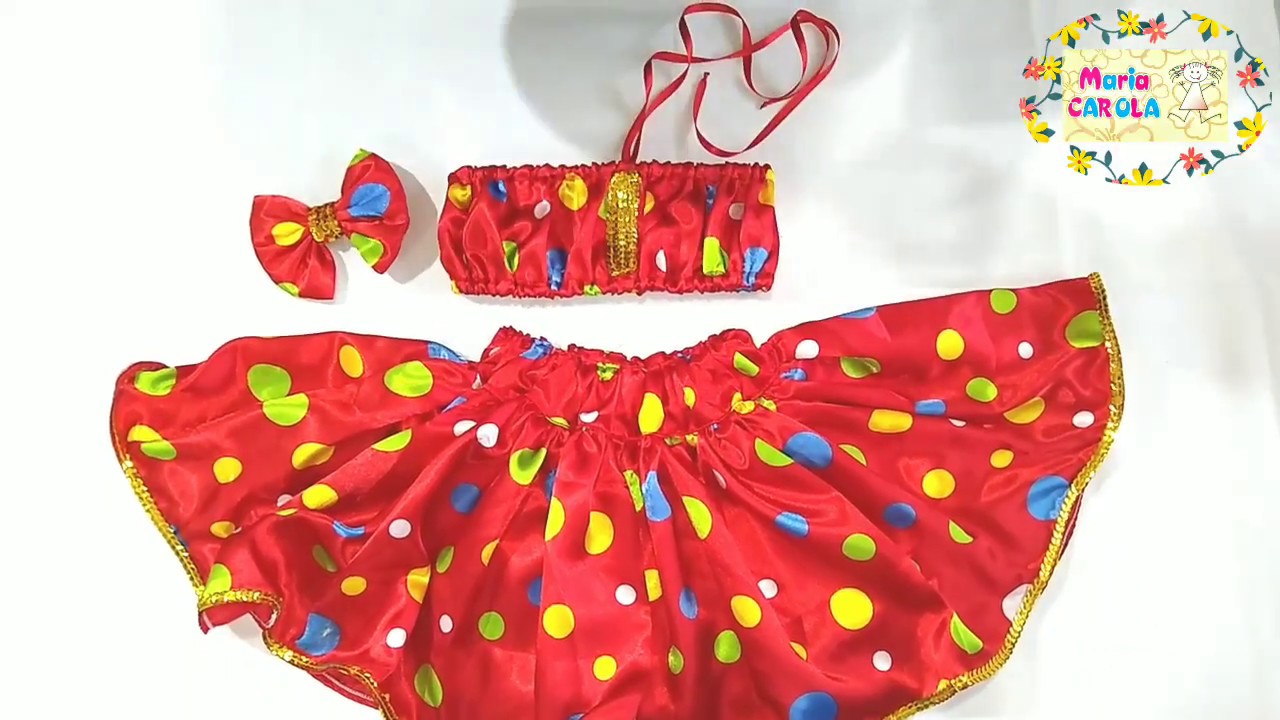 Fantasia de carnaval infantil para meninas, bem fácil!