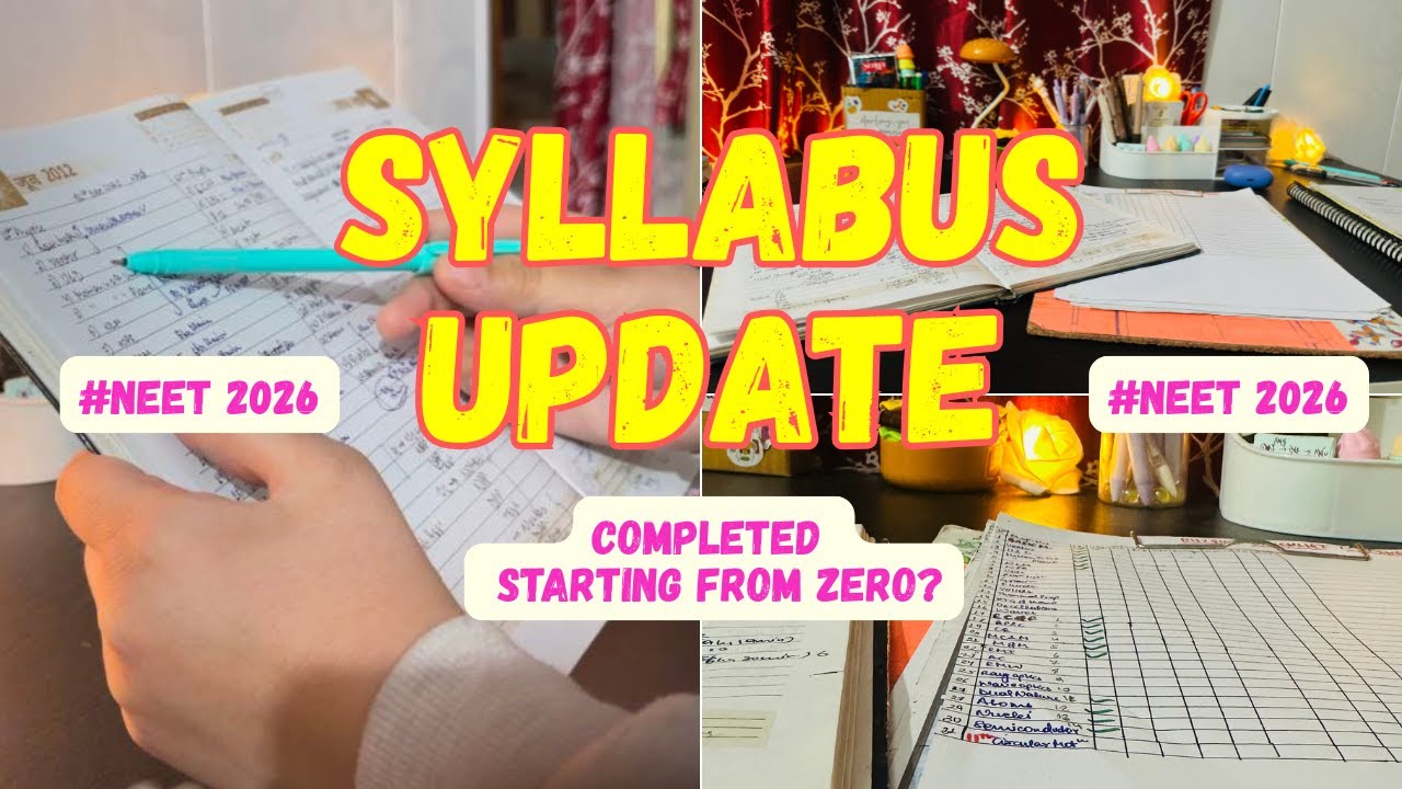 NEET 2026 Syllabus Update📚 |Revision plan📝|Test 📋|
