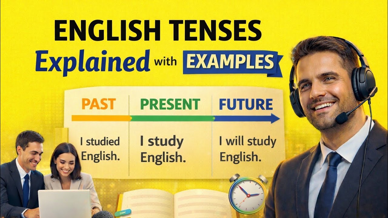 Episode 21 | All 12 English Tenses Explained with Examples | Complete Guide