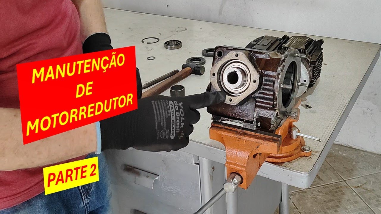 Manutenção de um MOTORREDUTOR - parte 2 #mundodamecanicaindustrial