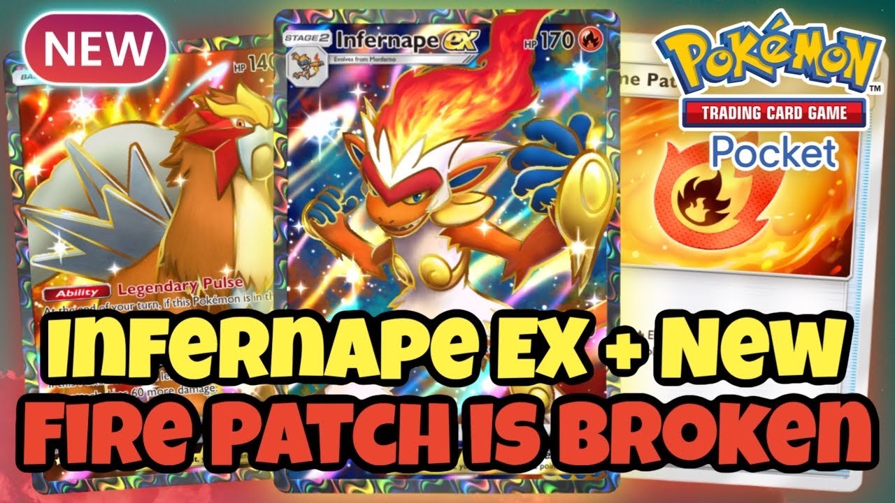 INFERNAPE EX + Совершенно НОВЫЙ Огненный Патч Сломан! | Pokémon TCG Pocket