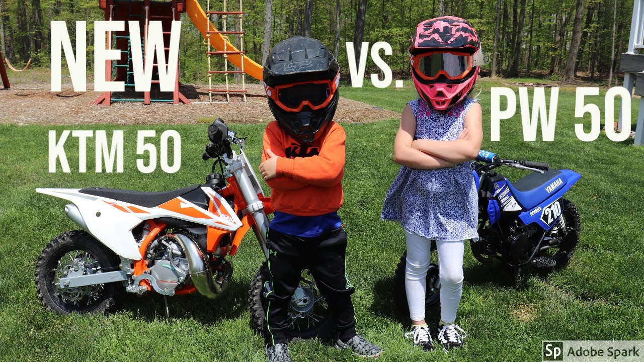 Дети получат новый мотоцикл для мотокросса KTM 50 Mini вместо Yamaha PW 50.