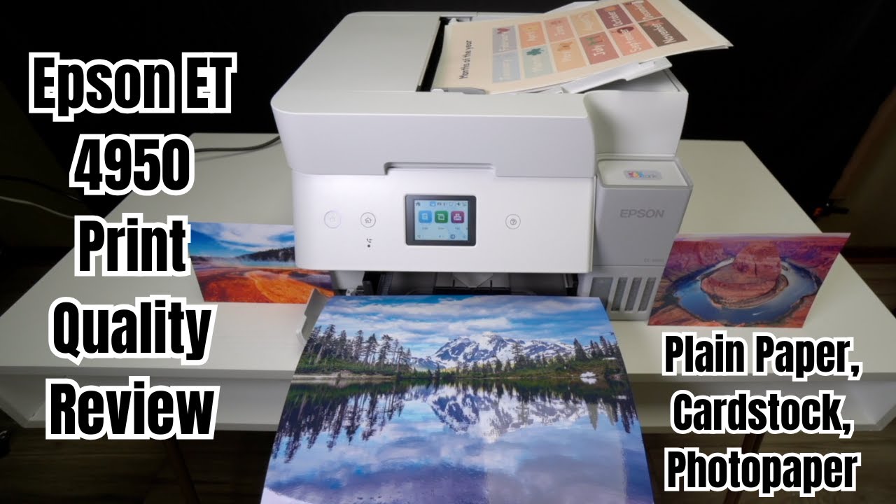 Epson ET 4950 — обзор качества печати [обычная бумага, картон, фотобумага]