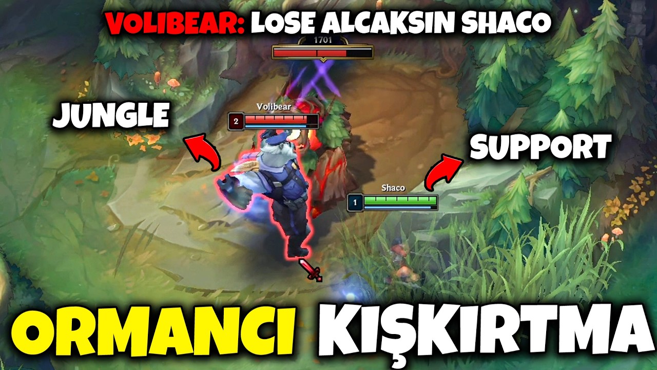 Support Shaco Karşı Ormancıyı Ne Kadar Kesebilir ? KIŞKIRTMA 🤡