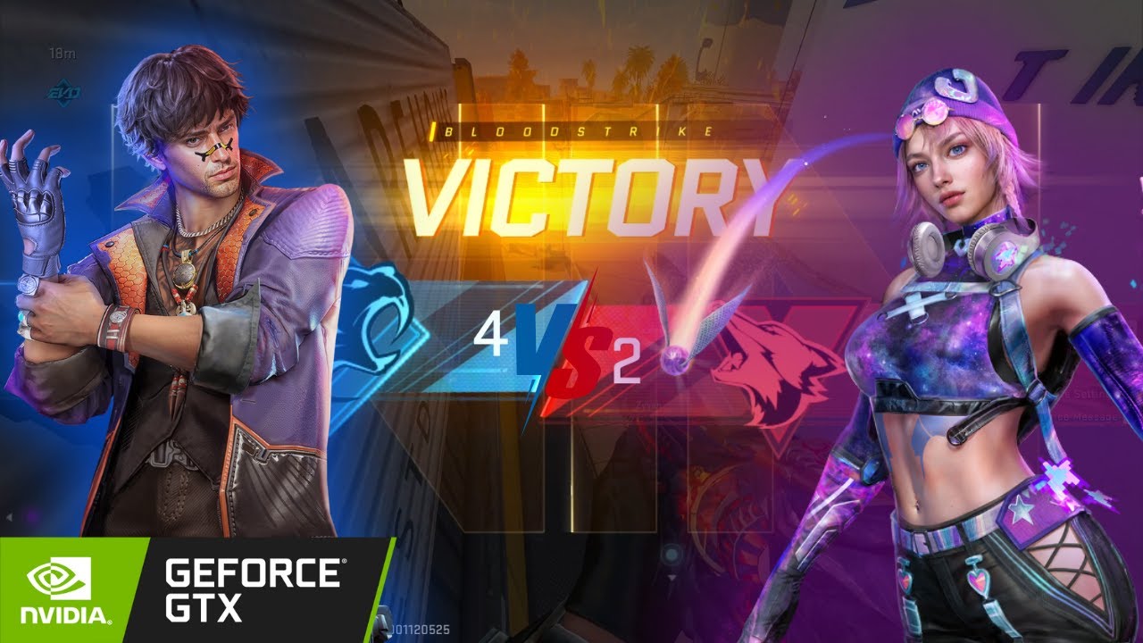Squadfight 1vs4 Crazy Challenge Gameplay in Blood Strike with New Vector Flame Fox