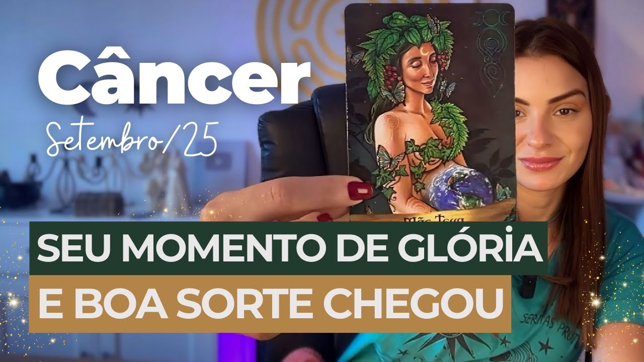 CÂNCER ♋️: UM TEMPO DE JÚBILO E BOA SORTE SE ABRE PARA VOCÊ