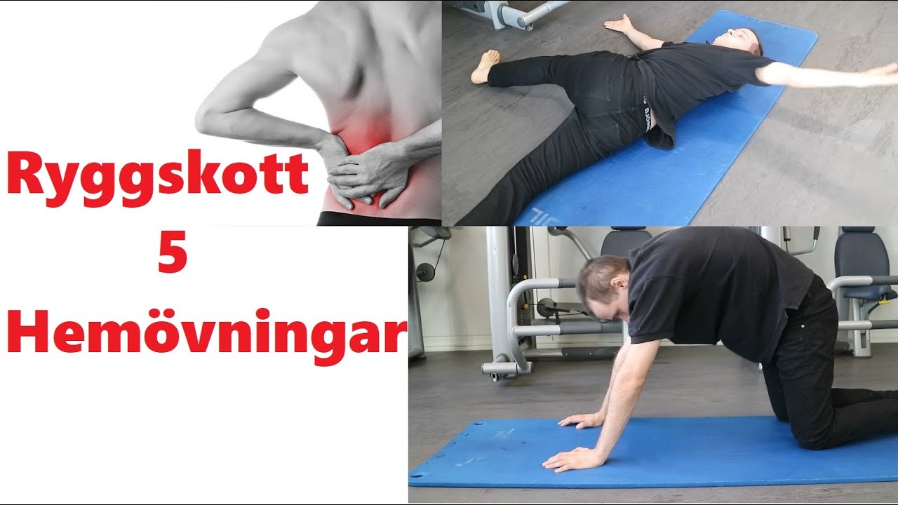 Ryggskott 5 hemövningar