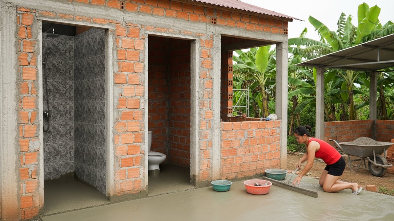 Talented Girl SHOCKS Everyone as She REVIVES a 100-Year-Old Wooden House with a Modern Bathroom