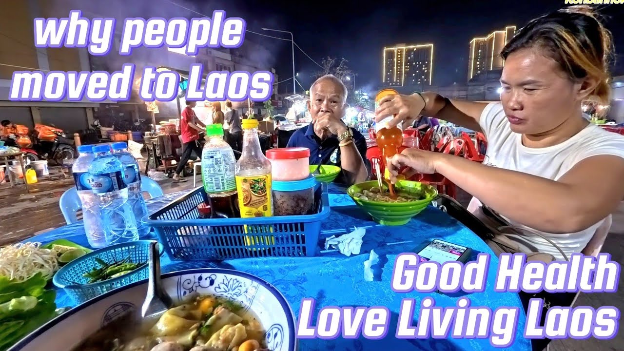 $16 Hotel by the famous morning market with many variety of Lao street food.