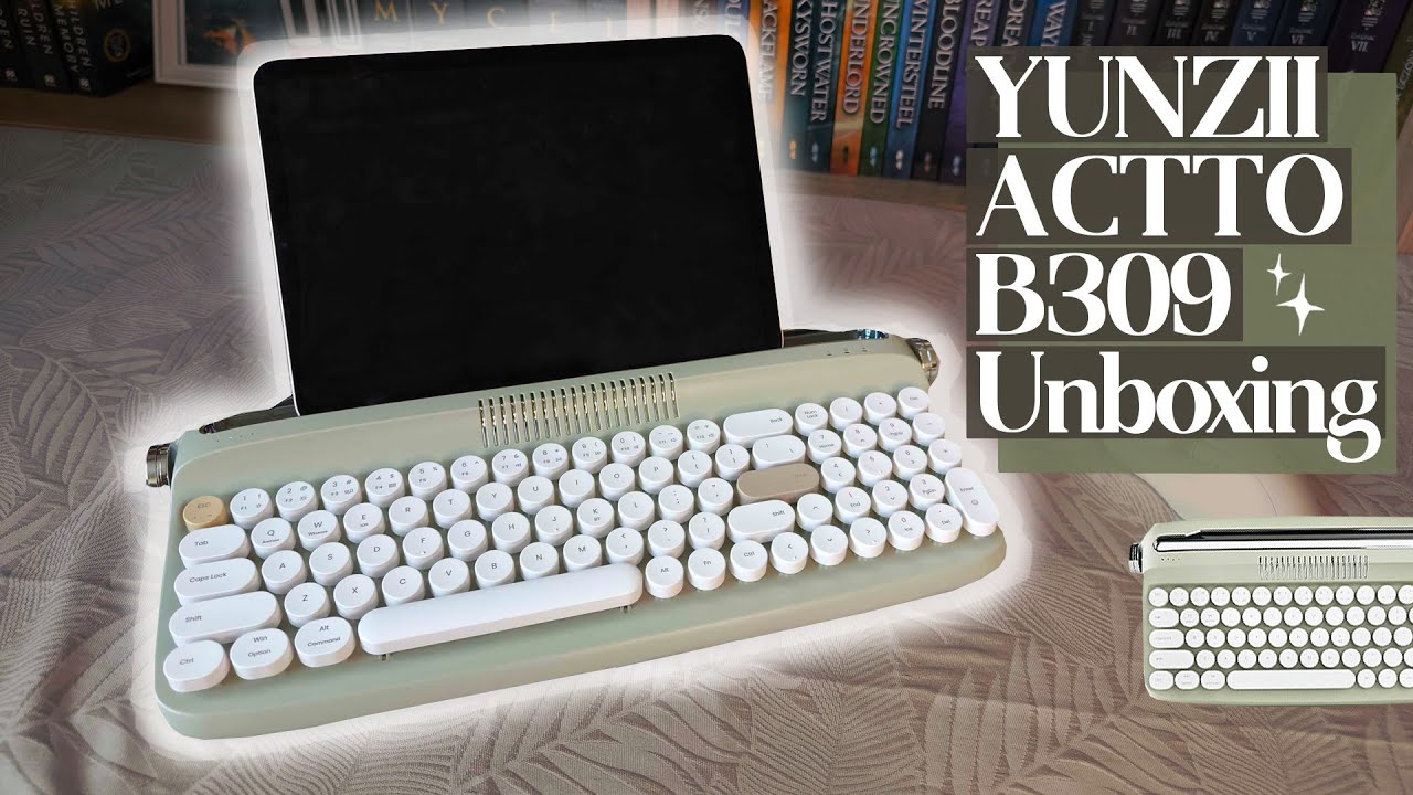 YUNZII ACTTO B309 Retro Typewriter Keyboard ⌨️✒️ Unboxing