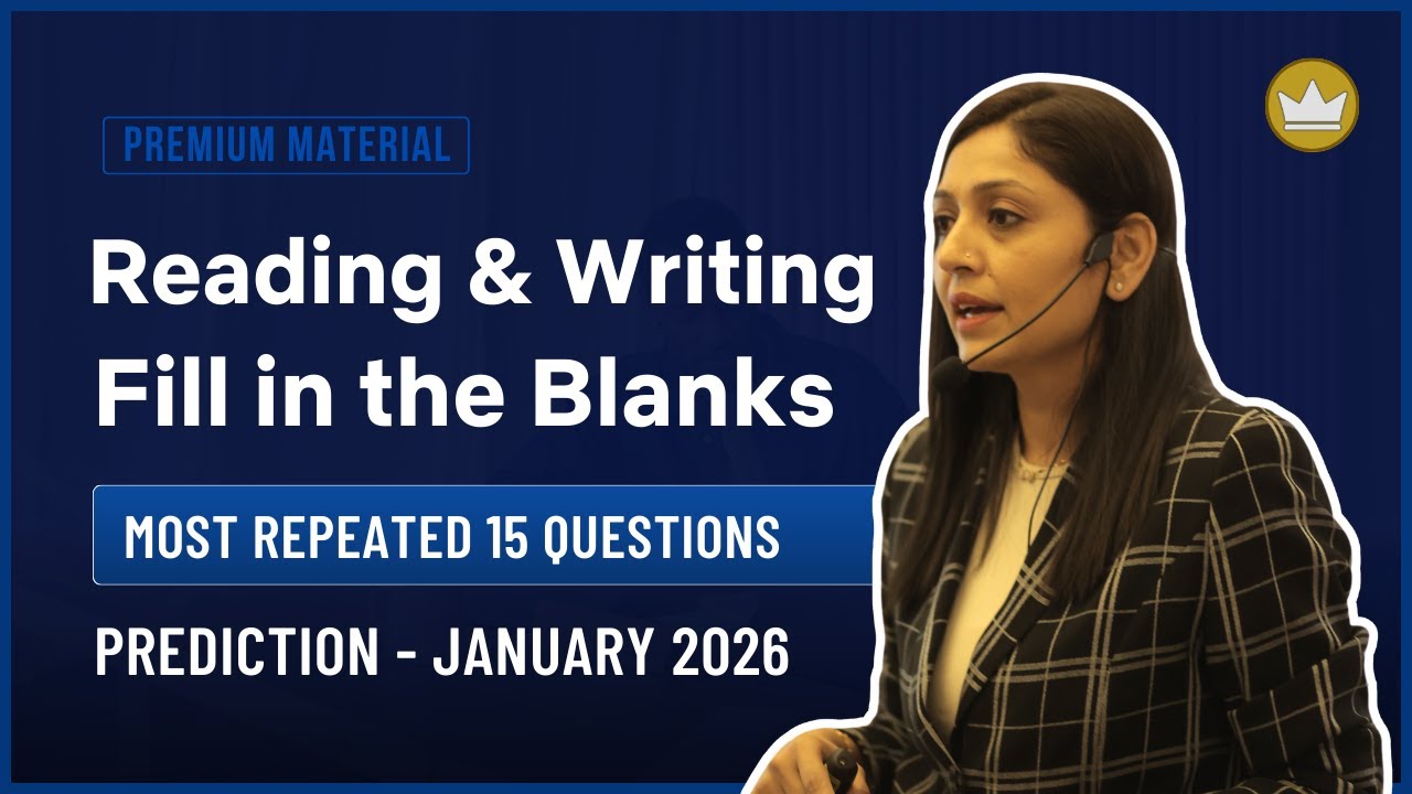 Reading & Writing Fill in the Blanks | Prediction Questions | January 2026 | PTE with Tejal