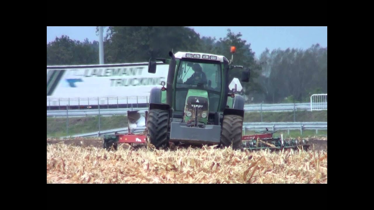 QQ-rydziane After Party, czyli orka po kukurydzy 2012 Fendt Vario 718& Kverneland ED100& Pacomat S