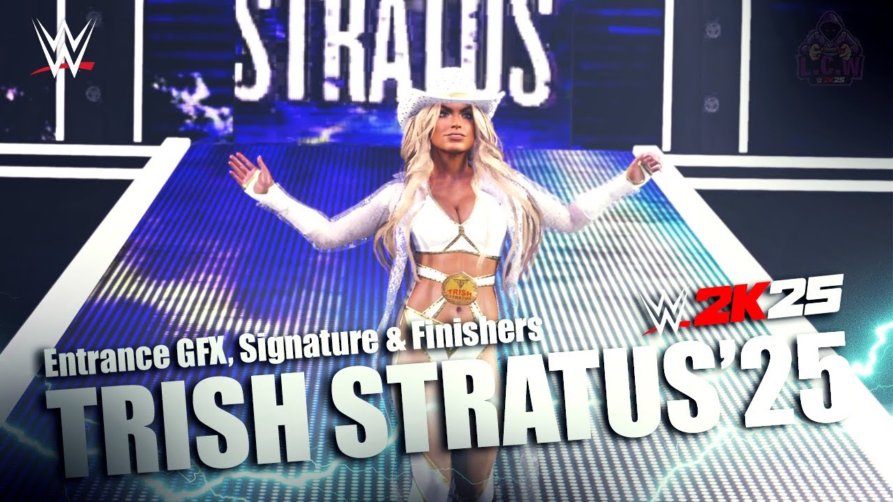 Trish Stratus'25 Entrance, Signature & Finishers I WWE2K25Mods
