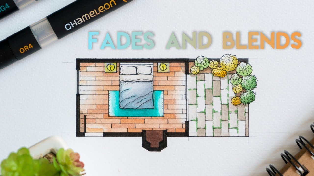 How to Render Architectural Floor Plans Using Chameleon Markers