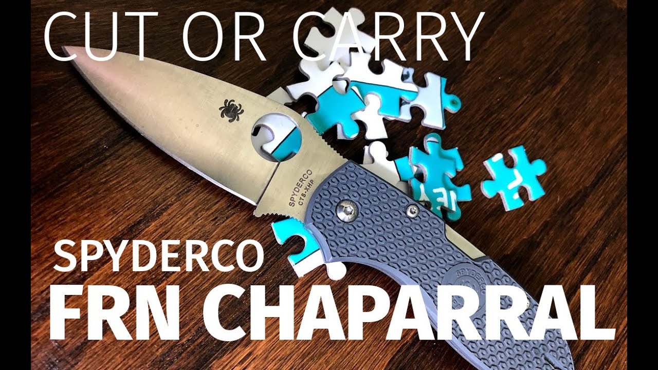 Cut or Carry:  Spyderco Chaparral Review Review