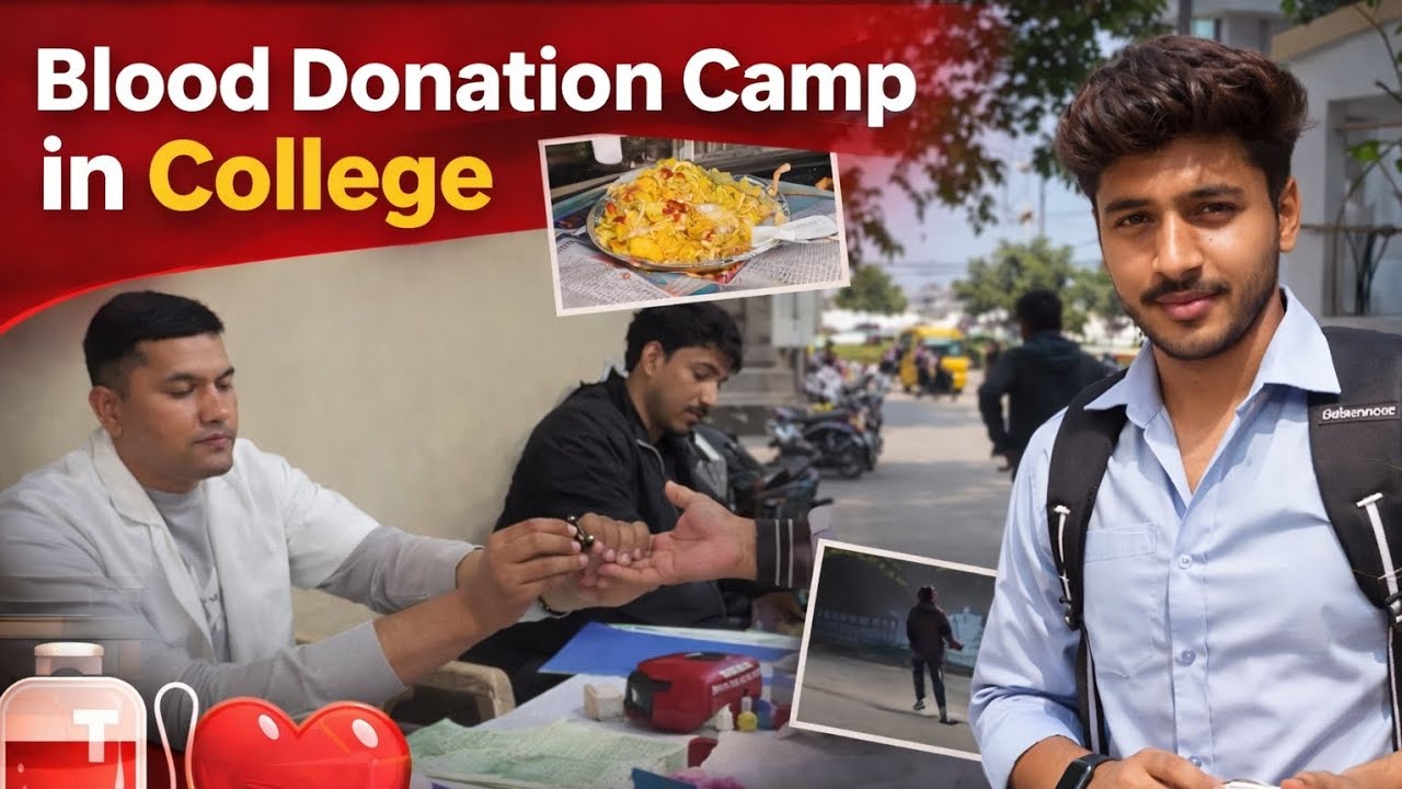Blood Donation Camp | College Wall broken #dailyvlog #unfilteredHim