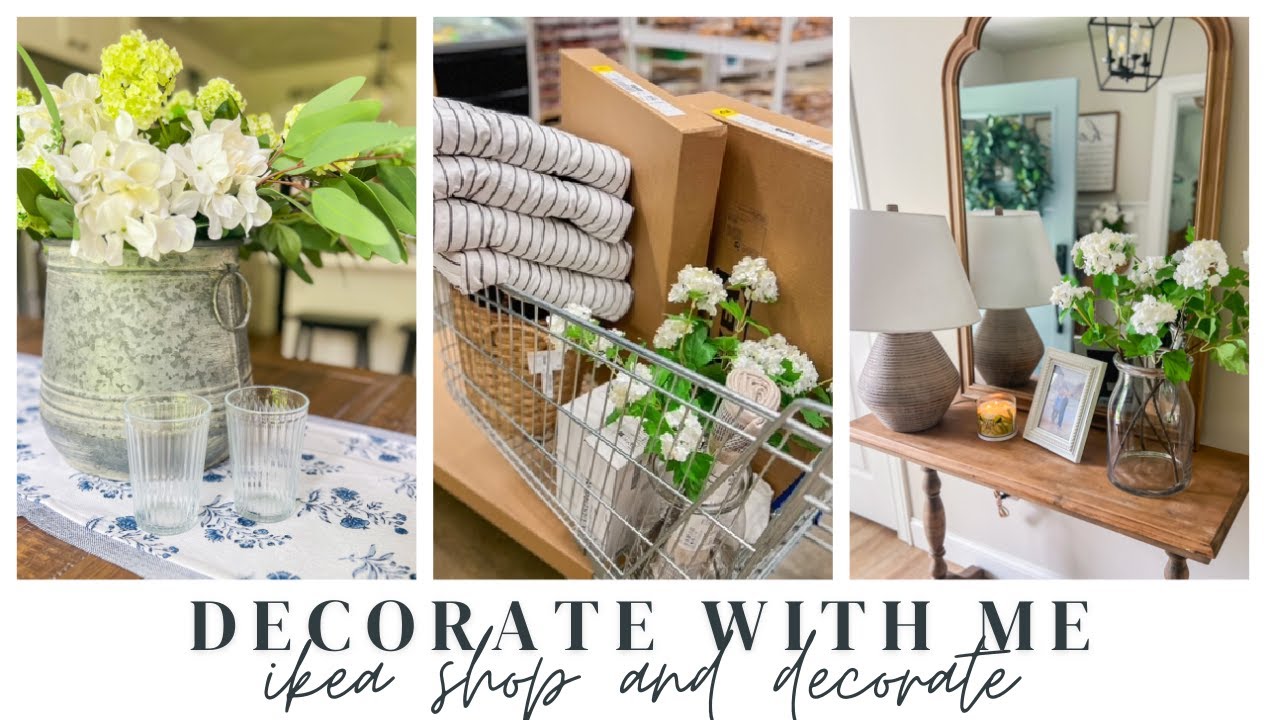 IKEA HAUL AND DECORATE WITH ME // COTTAGE FARMHOUSE HOME DECOR HAUL // CHARLOTTE GROVE FARMHOUSE