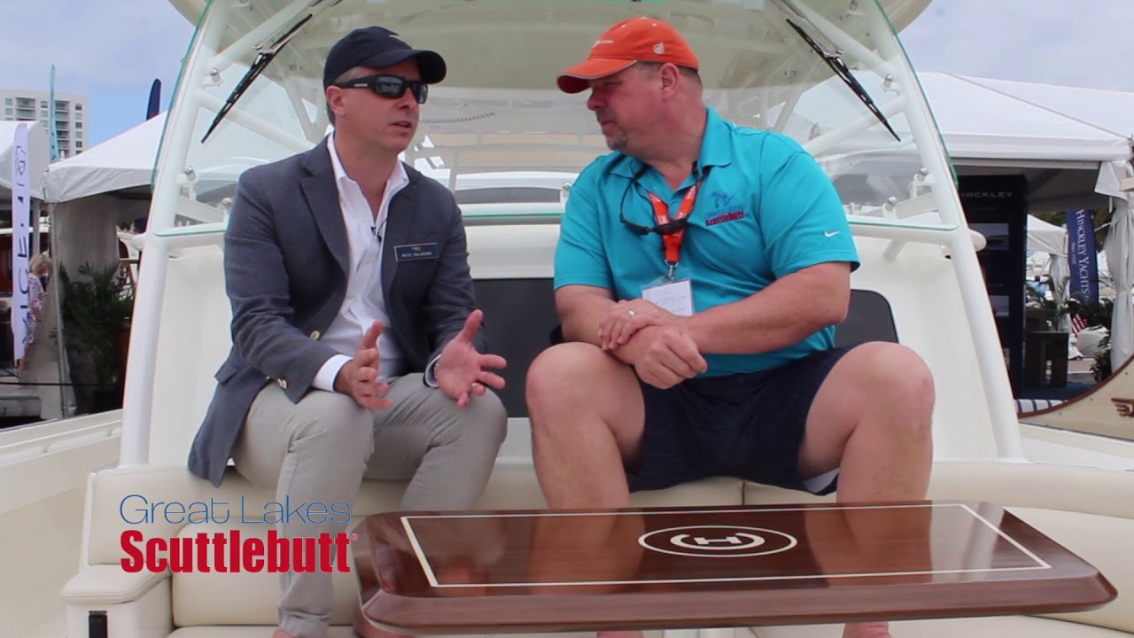 Hinckley Yachts Sport 40C Walkthrough! @The 2019 Palm Beach International Boat Show!
