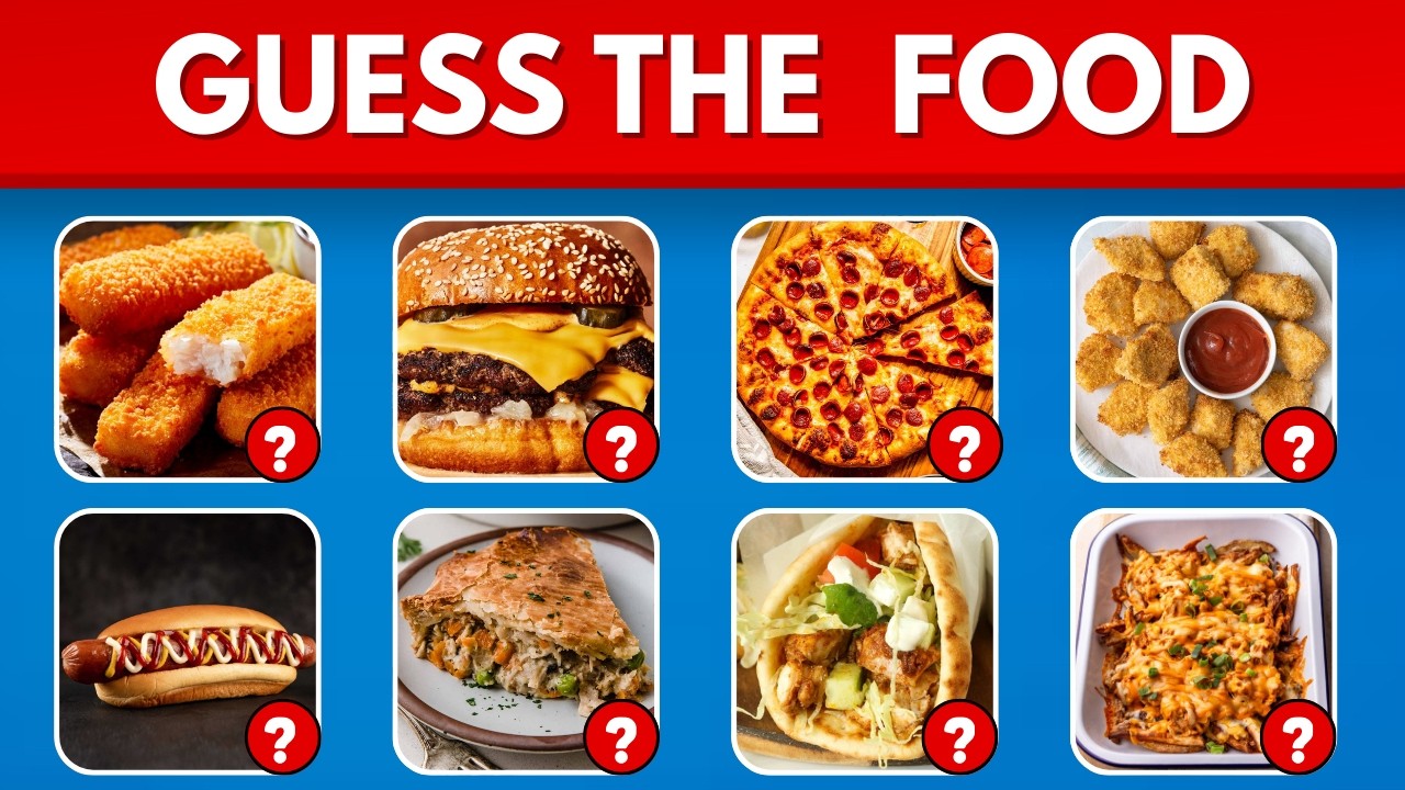 🍔 Guess The Food Challenge 🍕 | Can You Name These Foods?😱(Only Food Lovers Win!)#triviatricks #quiz