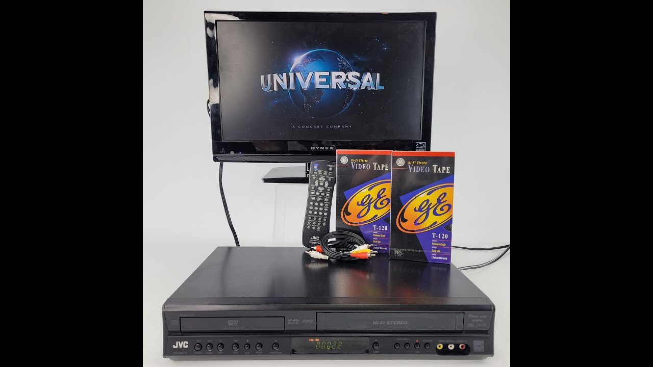 Showcasing The JVC DVD VCR Player Combo VHS Recorder HR-XVC11BJ Working! For Sale on eBay!