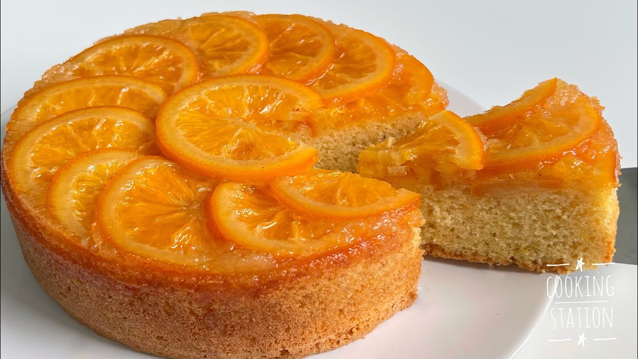 Простой и быстрый апельсиновый пирог-перевертыш! Просто и очень вкусно