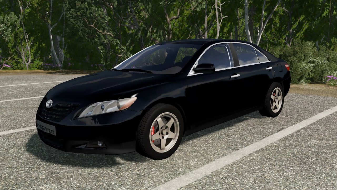 BeamNG.drive - Toyota Camry (XV40) 2006 - Car Show Test Drive Crash . 4K 60fps.