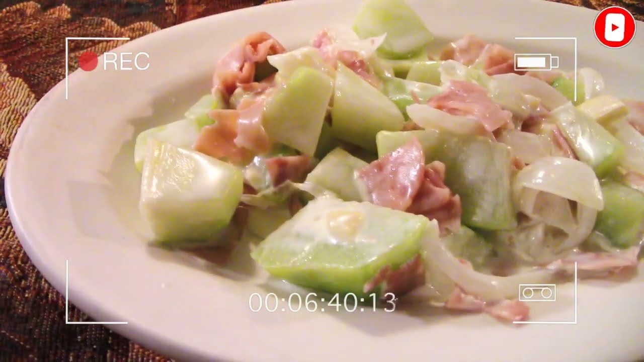CHAYOTES A LA CREMA - Elia cocinando con amor