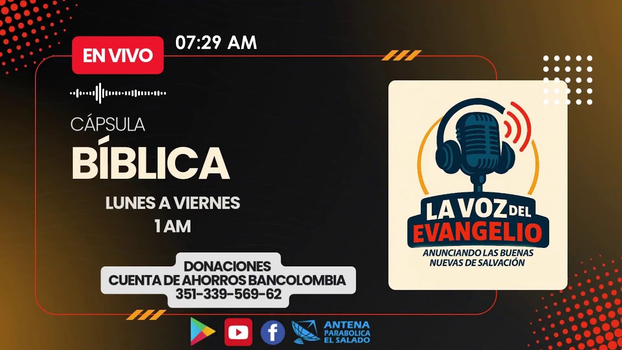 Transmisión en vivo 24-7 /  Emisora La Voz del Evangelio