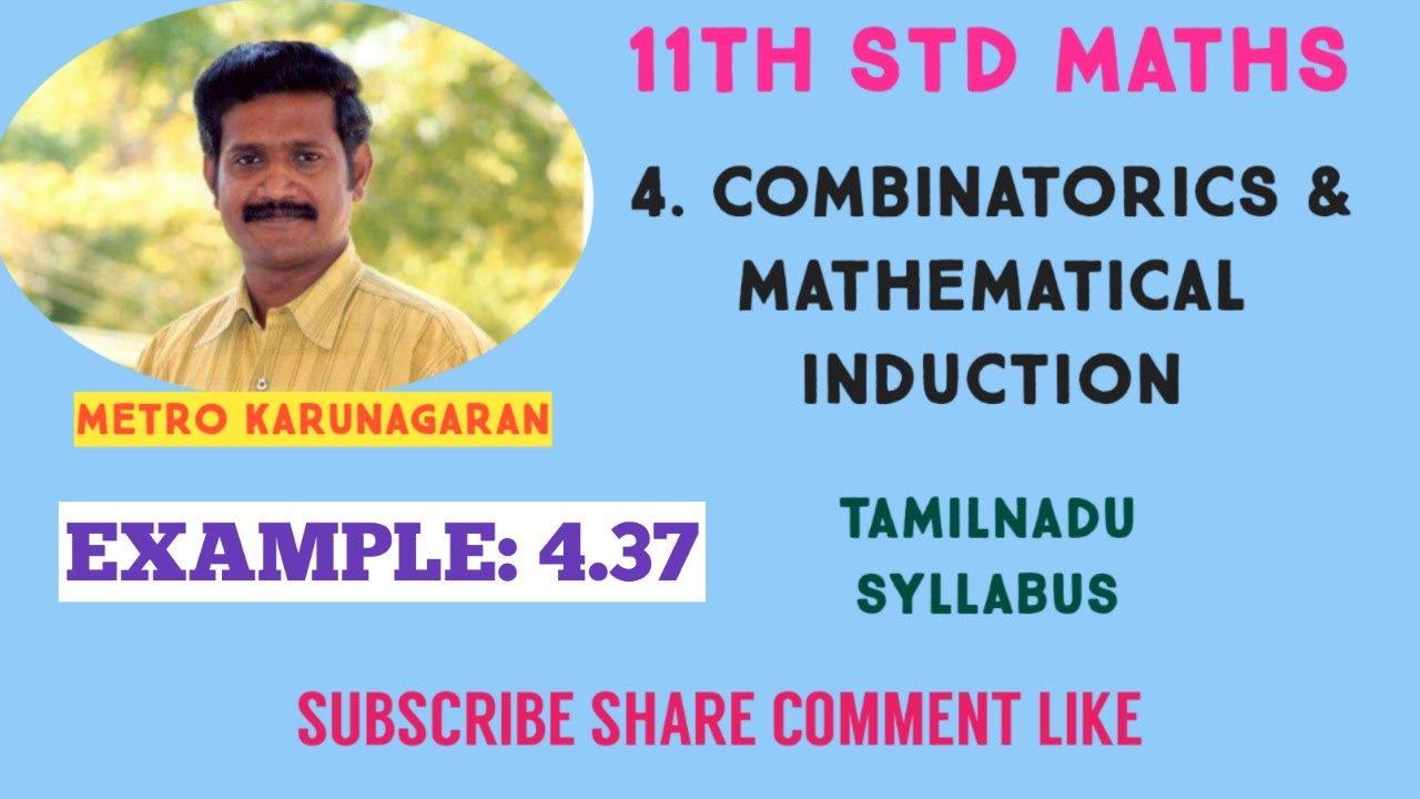 11th Std Maths Example 4.37 Find the number of ways of arranging letters of word RAMANUJAM so that