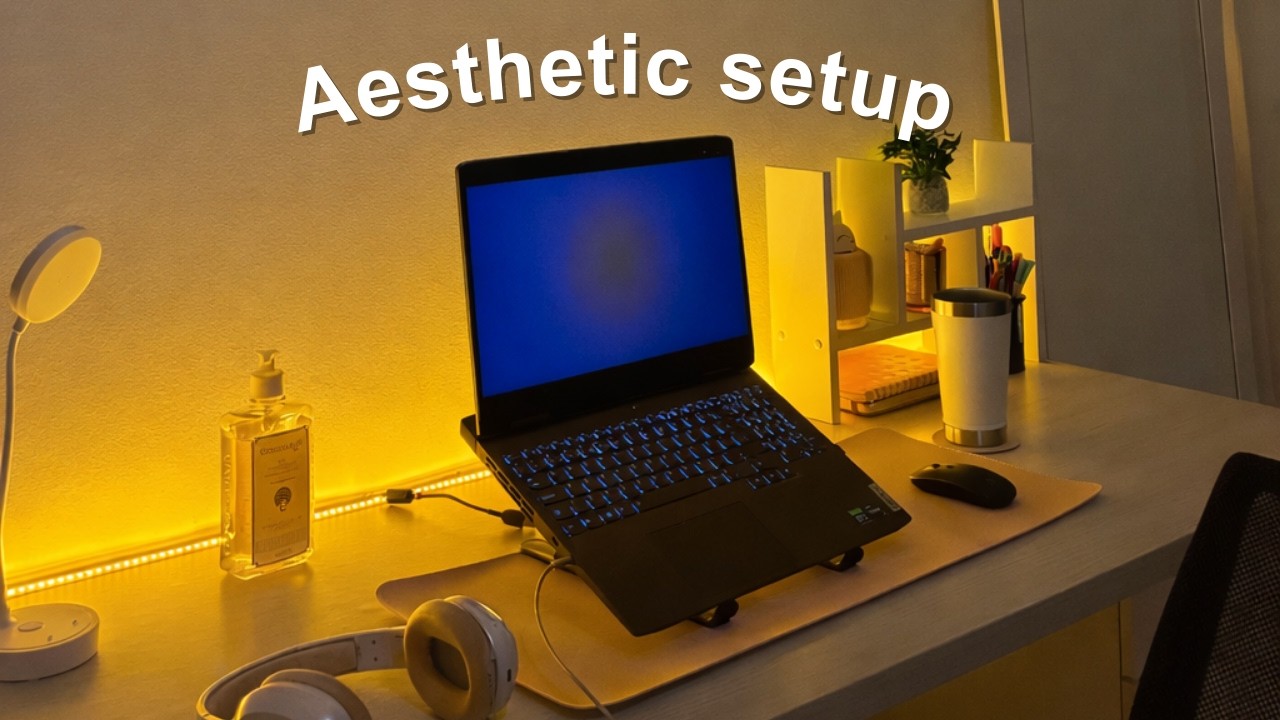 Meu setup antes e depois | Home office aesthetic e barato ✨