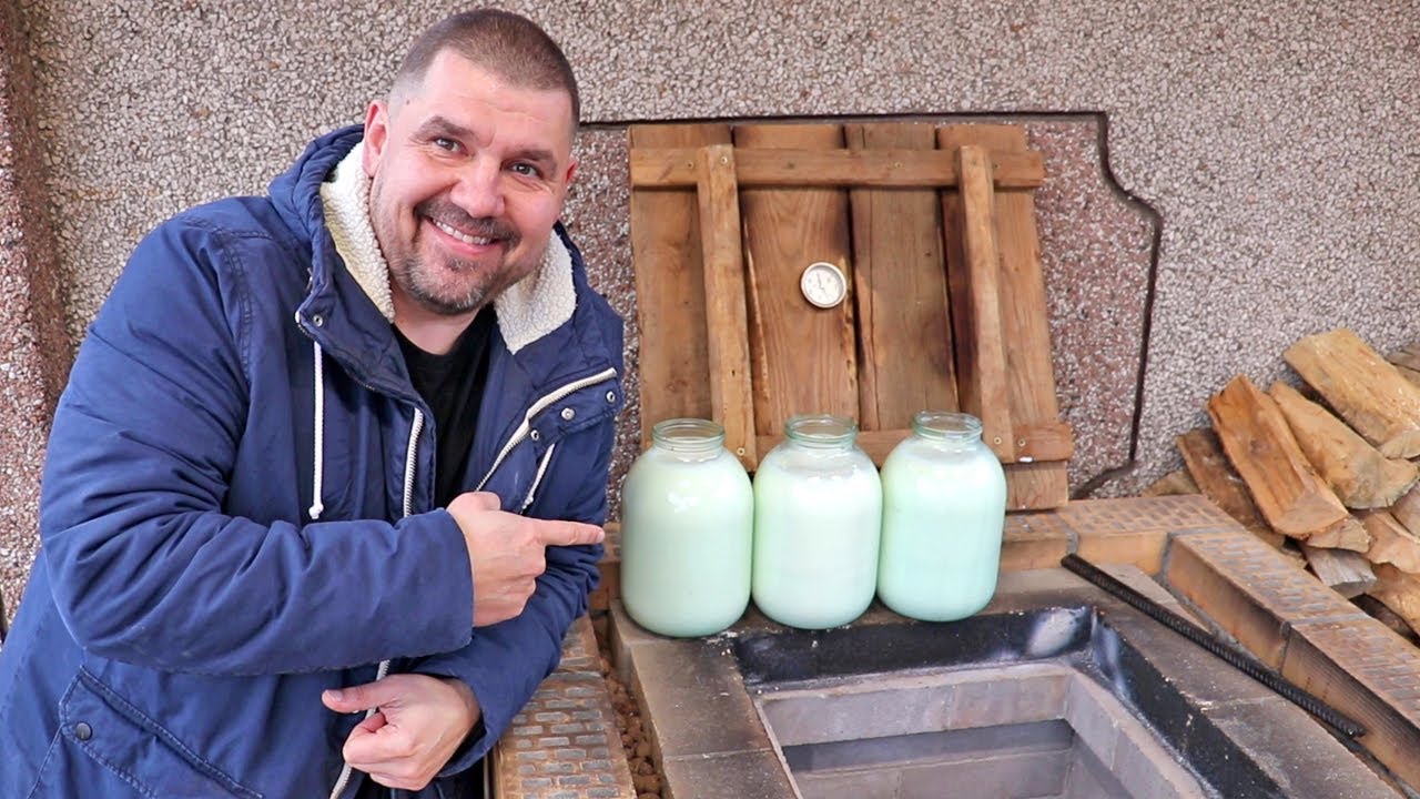 Как я делал домашний печной Творог из топленого молока!