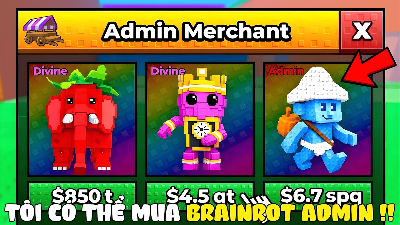 Bắt Đầu Lại Nhưng Tôi Có Thể Mua Brainrot Admin Trong Escape Tsunami For Brainrots!! PengiunBoLoc