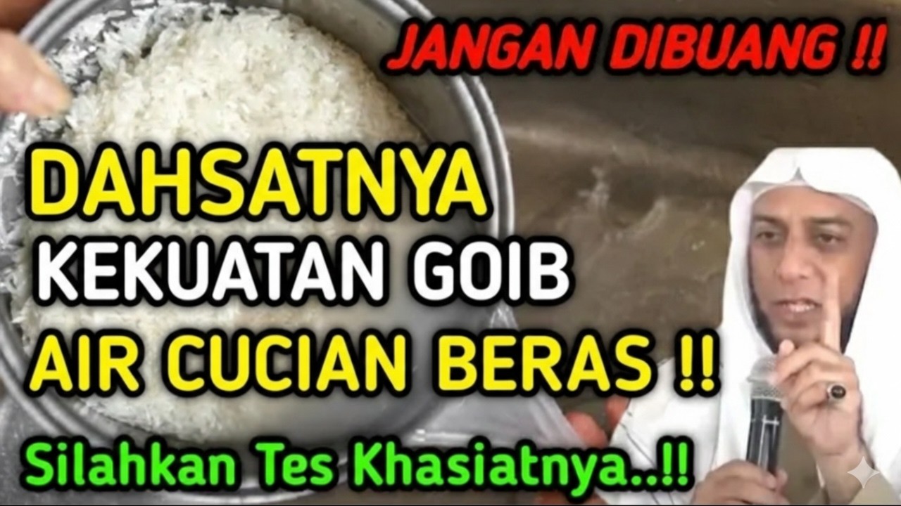 Jangan Remehkan Dengan Kedahsyatan Air Cucian Beras !! 5 Khasiat Gaib Air Cucian Beras