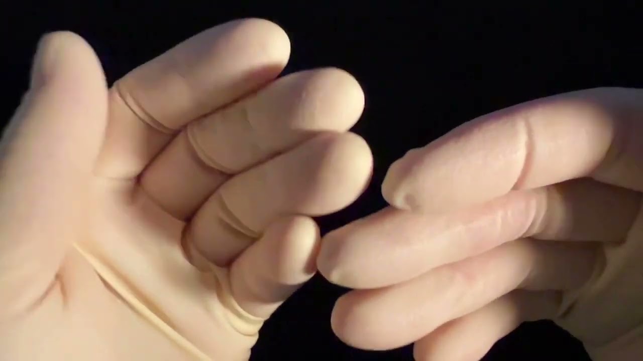 ASMR For Relax/Sleep! LATEX gloves / spray bottles water & liquid sounds / unintelligible whisper