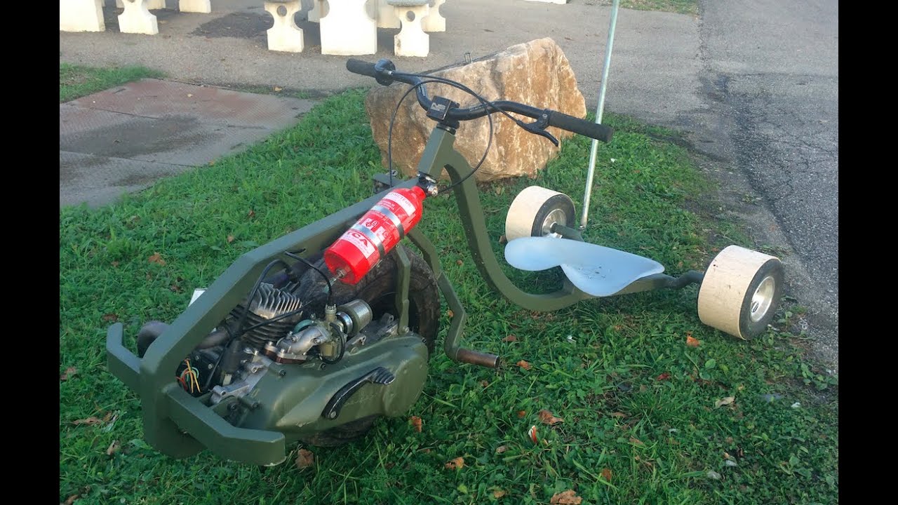 Drift trike motorised in traction
