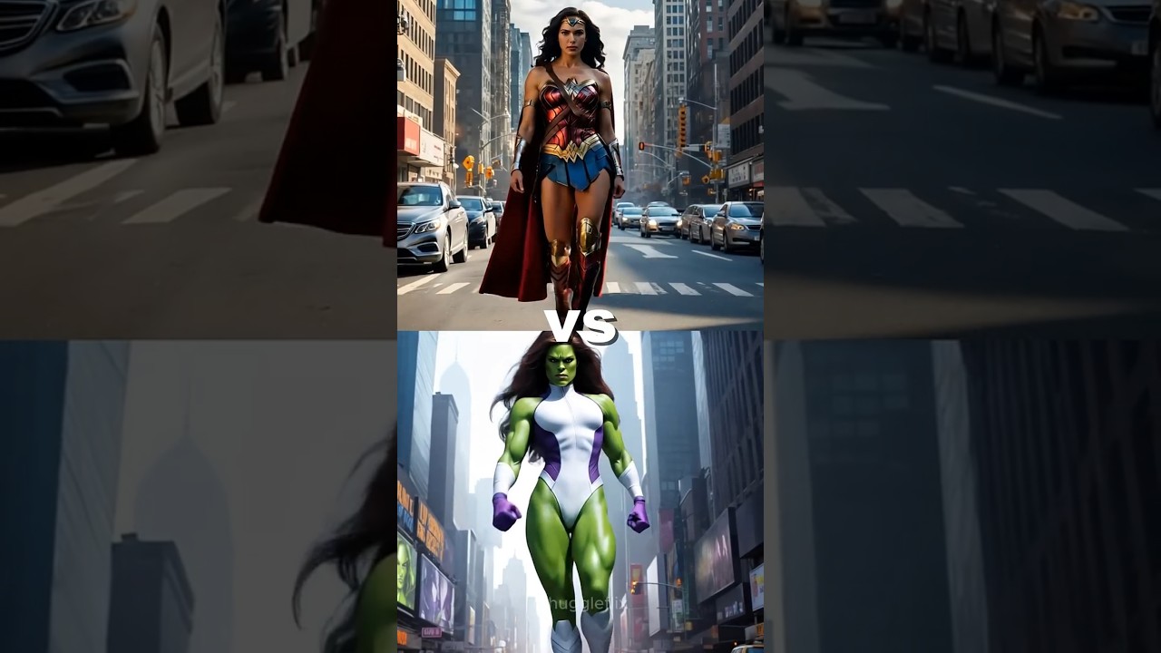 Who Can Beat Wonder Woman? Fight Battle (vs She-Hulk, Supergirl, Scarlet Witch & Woman Superheroes)
