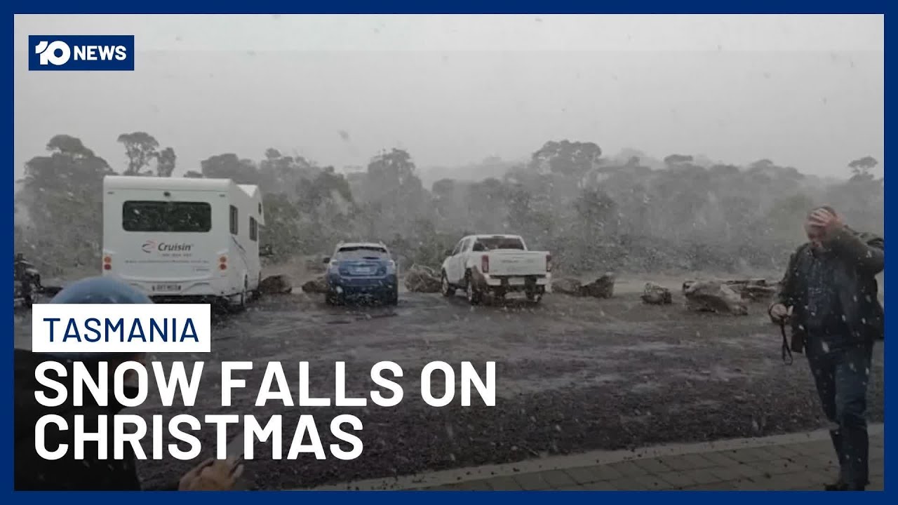 Rare White Christmas As Snow Hits Tasmania For First Time In Decades | 10 News