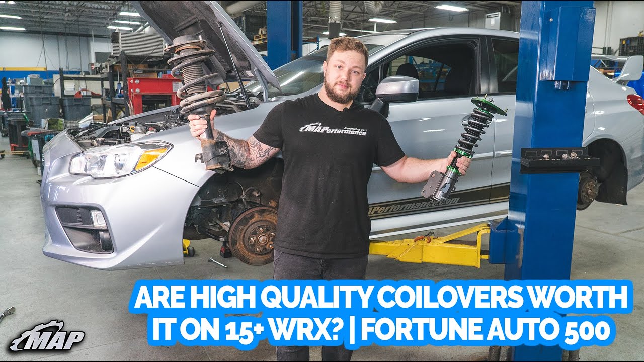 Установка койловеров Fortune Auto 500 Series | Наш магазин 15+ WRX