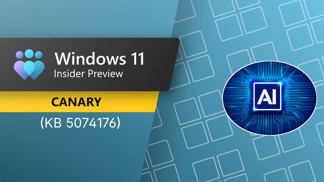 Windows 11 25h2 🔥2 Big Changes Insider Preview Build 28020.1546 (Canary Channel) (KB 5074176) 2026