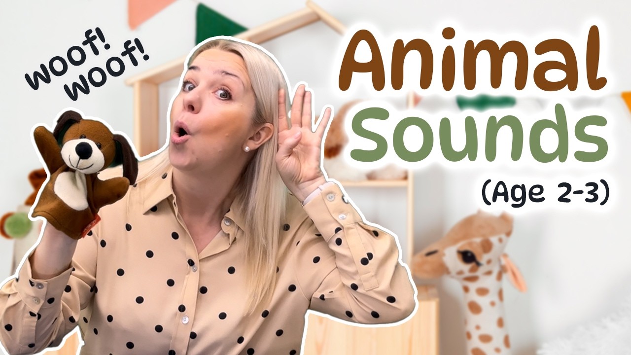 🐶 Animals & Sounds - Talk With Me! | Toddler Speech Practice (2–3 Years)