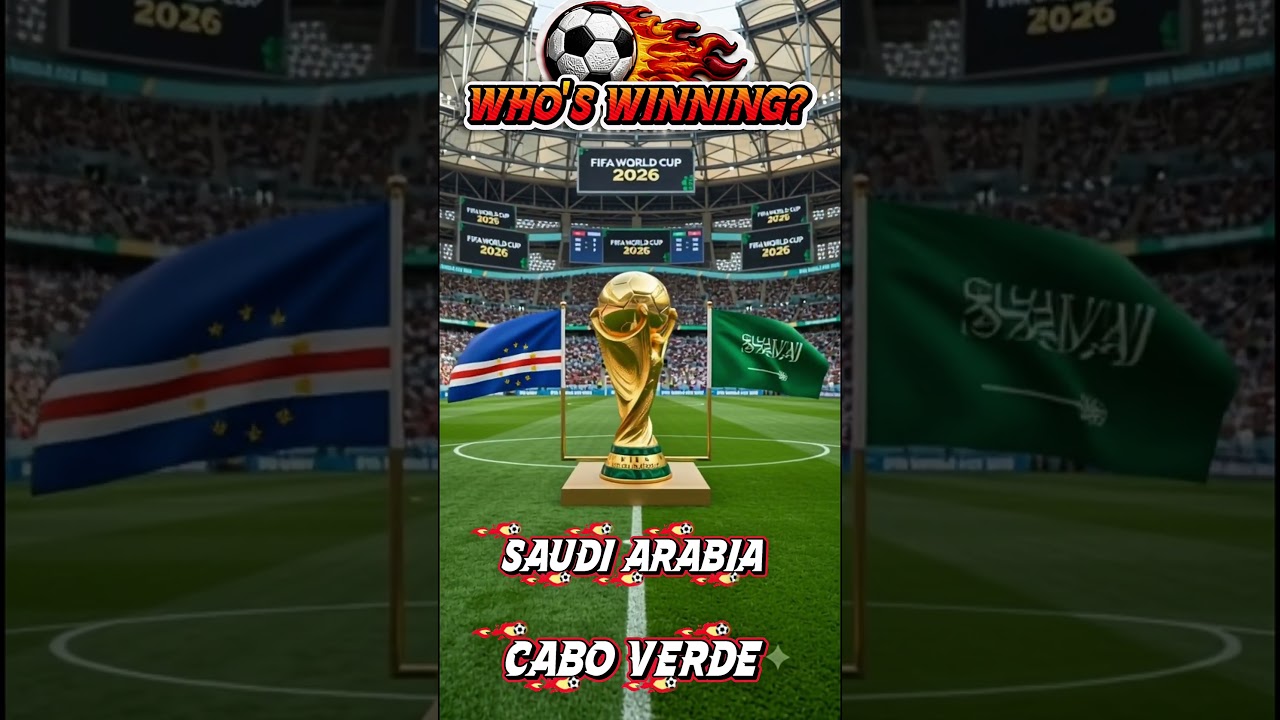 Saudi Arabia vs Cabo Verde who's Winning today? #fifaworldcup #football #highlights #worldcup