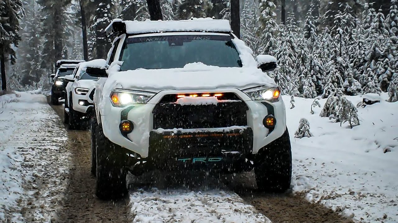 Snow Camping in the PNW | Night Wheeling Adventures!
