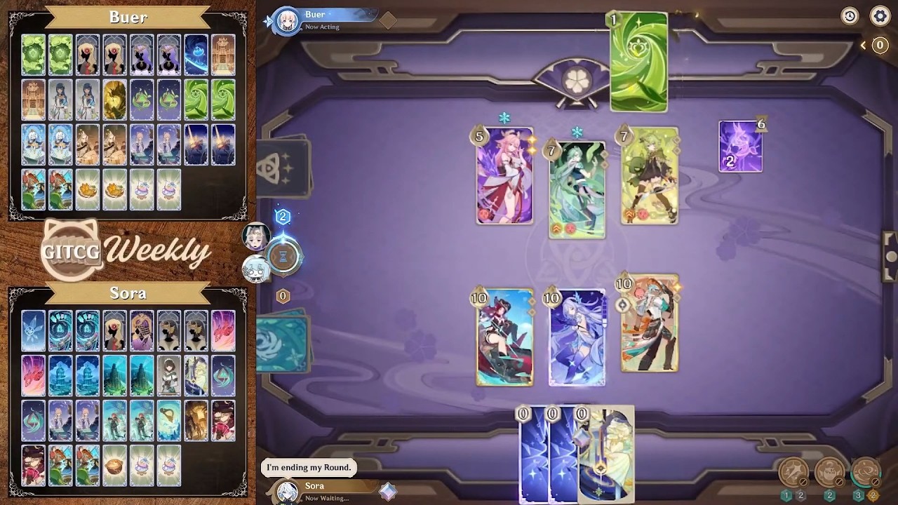 Buer vs Sora | GITCG Luna IV Asia Week 5 Round 1 | Genshin TCG Tournament
