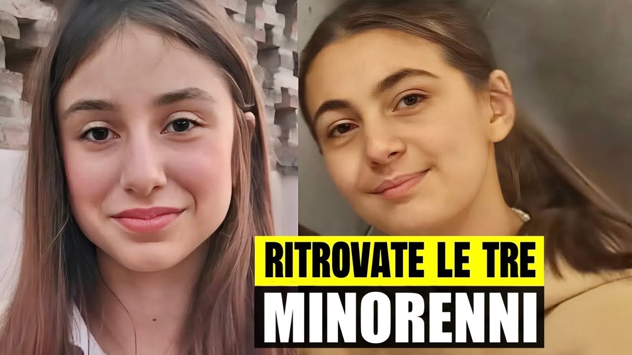 ULTIM'ORA RITROVATE LE TRE MINORENNI SCOMPARSE: STANNO BENE. L'ANNUNCIO DELLE FORZE DELL'ORDINE