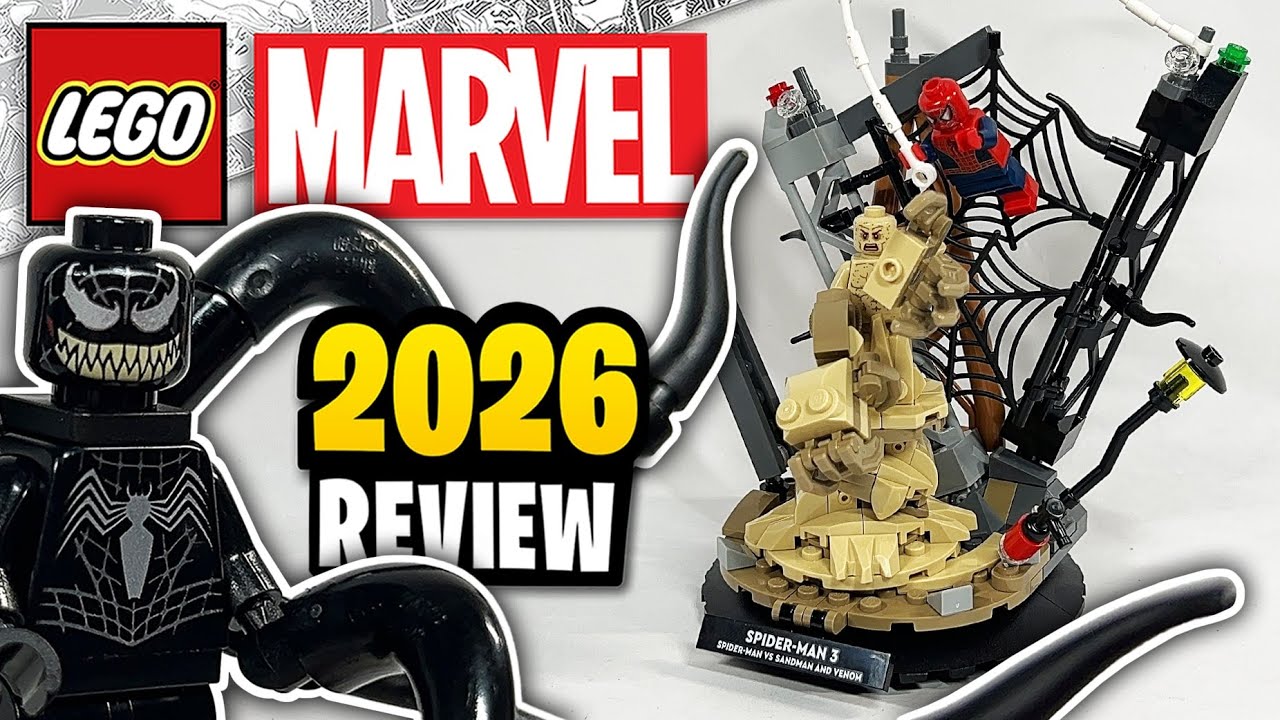 Обзор набора LEGO Marvel Epic Battle: Человек-паук против Песочного человека (76334) 2026 года