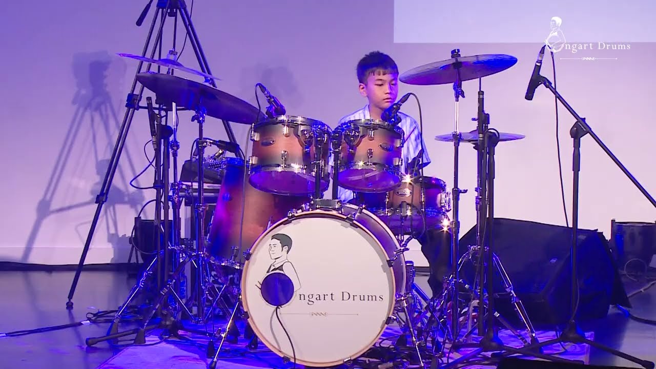 น้อง แมกกี้ ตีกลองเพลง ดาวหางฮัลเล่ย์ งาน Drums Party 2025 โรงเรียนสอนกลอง Ongartdrums