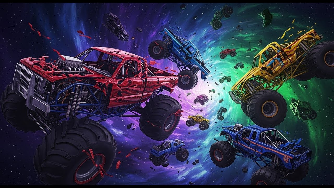 Wie lange überlebt ein Monster Truck in BeamNG.Drive...