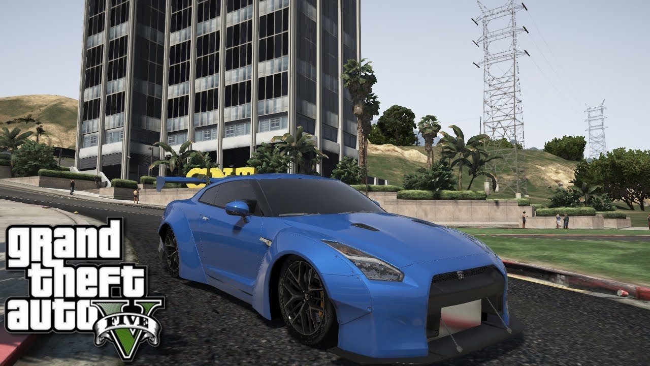 GTA 5 Mods: УСТАНОВКА АВТОМОБИЛЯ Nissan GTR в GTA 5 [Add-On]