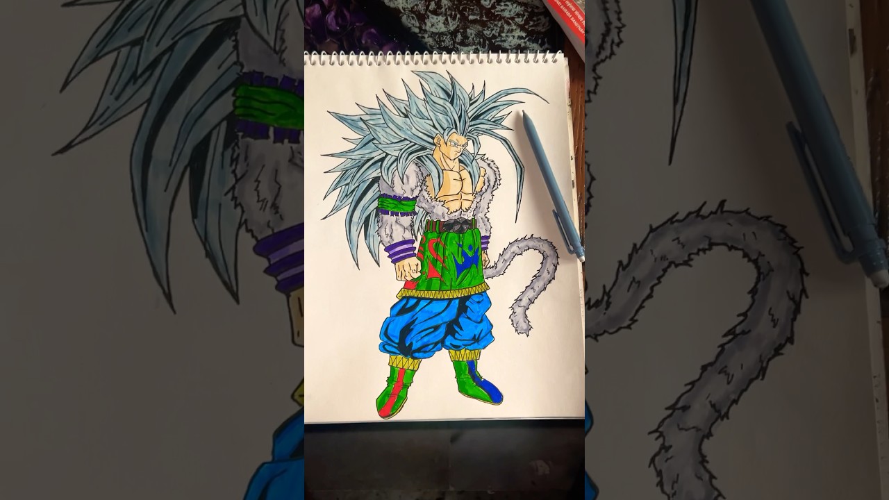 Goku ssj5 🔥 from Dragon ball Z 🐉 || How to Draw Goku ssj5 ✍️ Easy drawing step by step tutorial