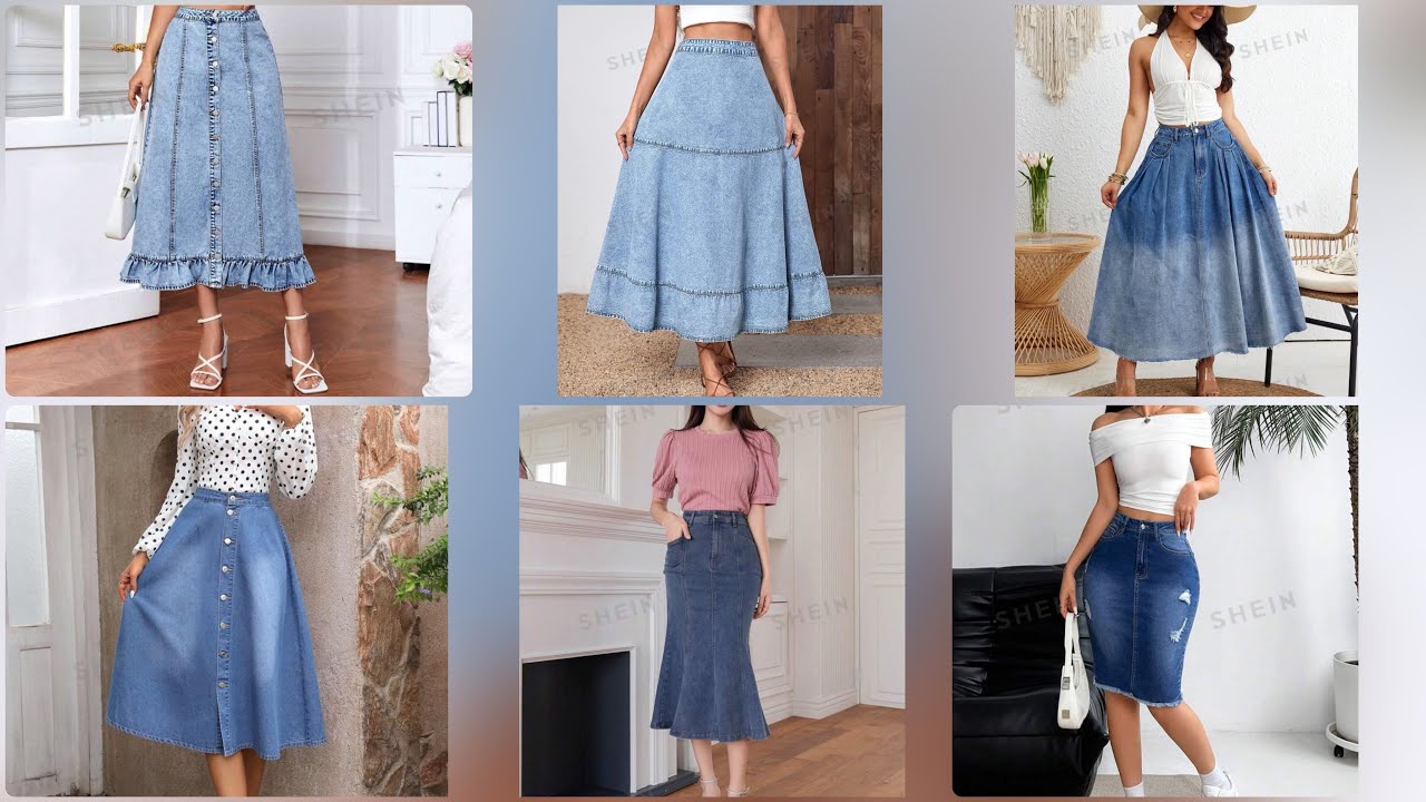 Ideas Fant&aacute;sticas de Faldas de Mezclilla Casuales /Faldas para damas